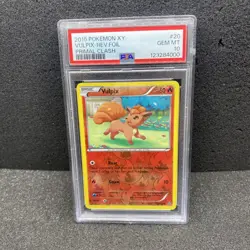 2015 POKEMON XY PRIMAL CLASH #20 VULPIX-REVERSE FOIL PRIMAL CLASH Psa 10 Pop 2 - Image 1