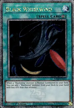 Black Whirlwind - Quarter Century Secret Rare 1st Ed. RA03-EN219 - NM - YuGiOh - Image 1