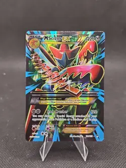 Pokemon TCG Mega-Scizor-EX Holo Full Art Ultra Rare Card Breakpoint 120/122 LP- - Image 1