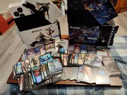 260+ card Magic Final Fantasy Bundle Lot, Rinoa, Kefka, 2 D20, Both Bundle Boxes - Image 1