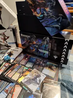 260+ card Magic Final Fantasy Bundle Lot, Rinoa, Kefka, 2 D20, Both Bundle Boxes - Image 2