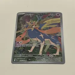 Zacian 100/094 Illustration Rare IR Phantasmal Flames Pokemon TCG Card Nm - Image 1