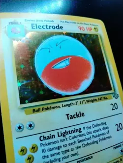 Pokemon TCG Electrode Jungle 2/64 Holo Unlimited Holo Rare Pokemon Card NM - Image 2