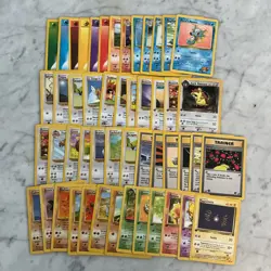 Pokemon Card Lot 1999 WOTC 50 Different Cards Lots Of 1st Edition Or Uncommon NM - Image 1