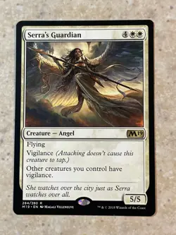 MTG NM Serra's Guardian [M19] - Image 1