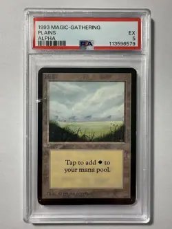 Plains (A) Alpha Edition Regular PSA EX 5 - Image 1