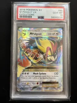 2016 Pokemon XY Evolutions M Pidgeot EX #65 PSA 10 GEM MINT - Image 1
