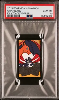 2013 POKEMON HANAFUDA KANTO DECEMBER CHARIZARD PSA 10 - Image 1