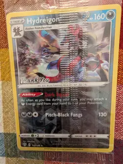 Hydreigon - 110/189 (Thank You Stamp) - Pokemon Darkness Ablaze Rev Holo Sealed - Image 3