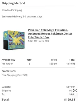 Pokemon Ascended Heroes Pokemon Center ETB Confirmed Order PRESALE! x2 ETB - Image 2