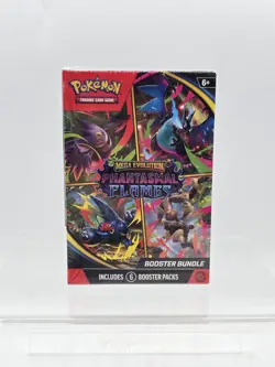 NEW Pokemon Mega Evolution: Phantasmal Flames - Booster Bundle (6 Booster Packs) - Image 1