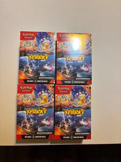 Pokemon TCG Surging Sparks Booster Bundle (Set Of 4) Factory Sealed! - Image 1