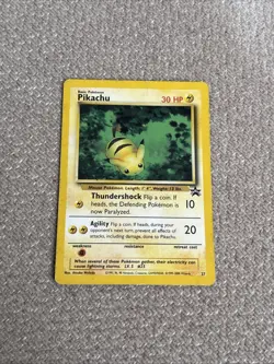 Pokemon Card Black Star Promo Pikachu 27 WOTC - Image 1