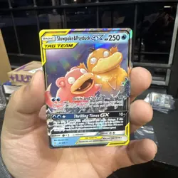 Pokemon TCG Slowpoke & Psyduck GX Tag Team 35/236 Unified Minds Ultra Rare LP/NM - Image 1