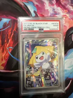 2017 Pokemon Xy Black Star Promo Fa/Jirachi #XY67a PSA 2 - Image 1
