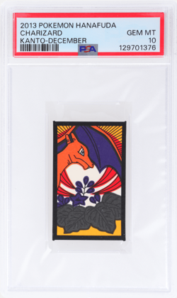 2013 Pokemon Hanafuda Kanto Charizard December # PSA 10 - Image 1