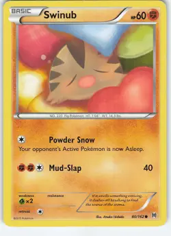 Swinub 80/162 XY - BREAKthrough Common Normal MP Pokemon - Image 1