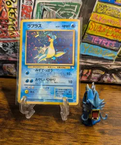 Pokemon 1996 🌊 Lapras Mystery of the Fossils Holo 🐚 NM ✨ JPN Fossil Swirl 🌀 - Image 1