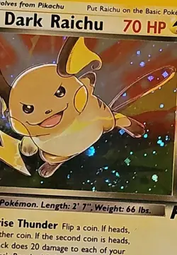 2000 Pokemon Team Rocket Dark Raichu 1st Edition Holo Secret Rare 83/82 CGC 8.5 - Image 3