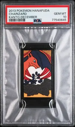 2013 POKEMON HANAFUDA KANTO DECEMBER CHARIZARD PSA 10 - Image 1