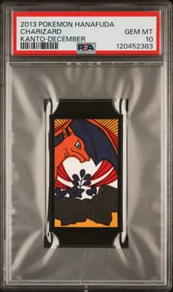 2013 POKEMON HANAFUDA KANTO DECEMBER CHARIZARD PSA 10 - Image 1