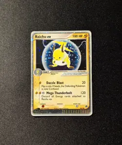 Pokemon EX SANDSTORM - #98/100 Raichu ex - ENG - Ultra Rare Holo - Damaged - Image 3