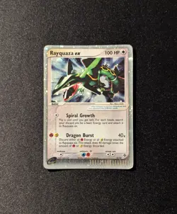 Pokemon EX DRAGON - #97/97 Rayquaza ex - Ultra Rare Holo - ENG - Damaged - Image 3