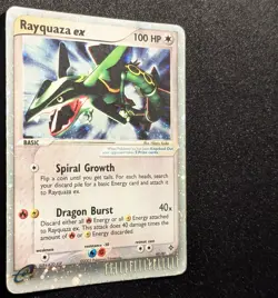 Pokemon EX DRAGON - #97/97 Rayquaza ex - Ultra Rare Holo - ENG - Damaged - Image 5