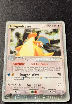 Pokemon EX DRAGON - #90/97 Dragonite ex - ENG - Ultra Rare Holo - Damaged - Image 4