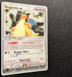 Pokemon EX DRAGON - #90/97 Dragonite ex - ENG - Ultra Rare Holo - Damaged - Image 5