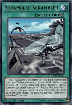 Scramble!! Scramble!! - Ultra Rare 1st Edition MP14-EN037 - LP - YuGiOh - Image 1