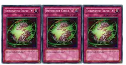 Yugioh- 3X Detonator Circle "A" - Common - 1st Edition - GLAS-EN077 - Near Mint - Image 1