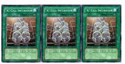 Yugioh- 3X "A" Cell Incubator - Common - 1st Edition - GLAS-EN062 - Light Play - Image 1