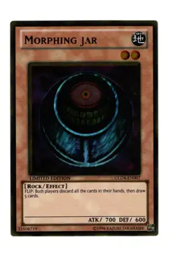Yugioh- 1X Morphing Jar - Gold Rare - Limited - GLD4-EN007 - Near Mint - Image 1