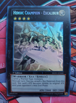 YuGiOh Heroic Champion - Excalibur (Ghost Rare) REDU-EN041 1st Edition NM - Image 1