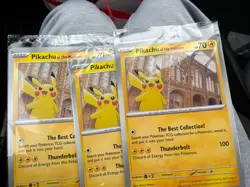 Pikachu At The Museum x Natural History London Jumbo Card - Sealed x 3 - Image 1