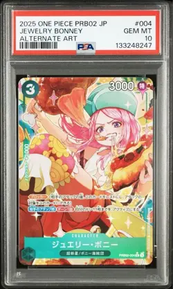 PSA 10 Jewelry Bonney Seq Set of 2 One Piece Card Japanese - Image 1