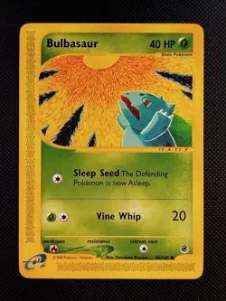 (LP-GD) Bulbasaur 95/165 2002 Expedition Base Set Pokemon Card 'Praise the Sun' - Image 1