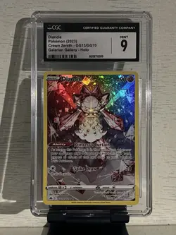 2023 Pokemon Sword & Shield Crown Zenith # GG13 Full Art Diancie PSA 9 Card MINT - Image 1