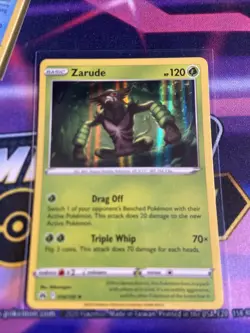 Zarude - 016/159 - Holo Rare - Crown Zenith - Pokemon TCG Card - Pack Fresh - Image 1
