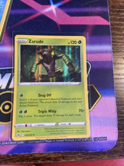 Zarude - 016/159 - Holo Rare - Crown Zenith - Pokemon TCG Card - Pack Fresh - Image 2