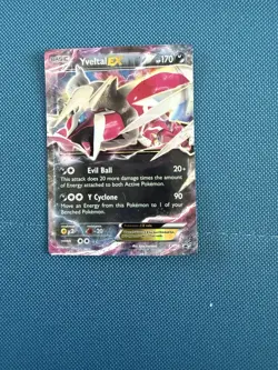 Yveltal EX XY150 Pokemon Card – Heavily Played – Authentic - Image 1