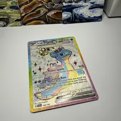 Pokemon TCG Lapras EX Stellar Crown Card 158/142 Full Art Near Mint Condition - Image 3