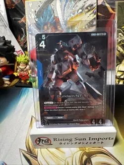 Gundam NT-1 GD03-001 LR+ Alternate Alt Art Steel Requiem CARD NM English - Image 1