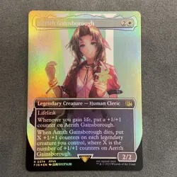 MTG Aerith Gainsborough #0374 (Borderless Foil) Portrait Final Fantasy NM/M - Image 2