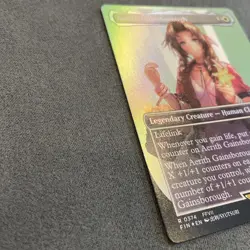 MTG Aerith Gainsborough #0374 (Borderless Foil) Portrait Final Fantasy NM/M - Image 4
