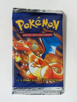 Pokemon 1999 Base Set Unlimited Charizard Booster Pack ITALIAN LANGUAGE Lot 1 - Image 1