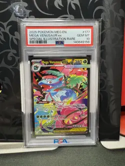 2025 Pokemon Mega Evolution Mega Venusaur EX Special Illustration Rare PSA 10 - Image 1