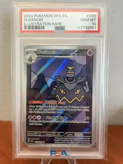 Dusknoir 070/064 Shrouded Fable Pokemon PSA 10 Illustration Rare - Image 1
