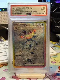 Pokemon TCG Glaceon EX 150/131 PSA 9 Special Illustration Prismatic Evolutions - Image 1